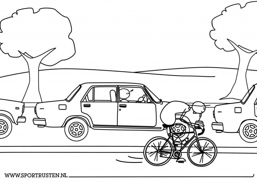 13. Auto file en fiets