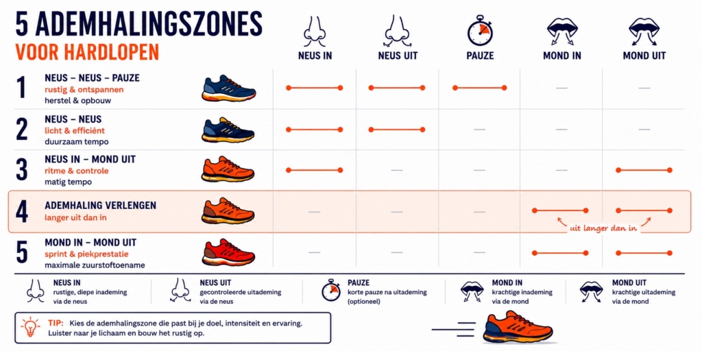 Vergelijk je hartslagzones eens met je ademhalingszones (zonder dure test)