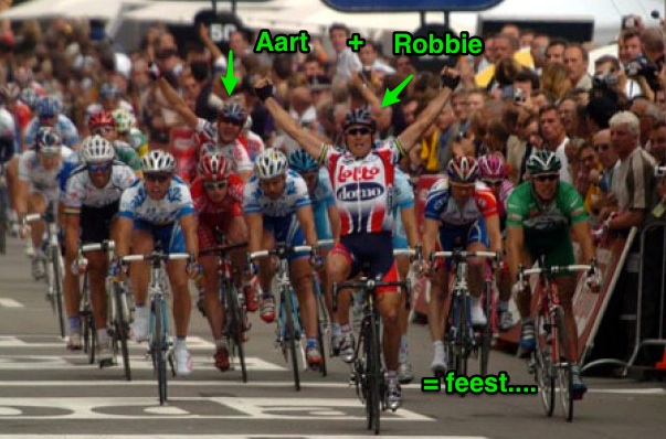 Aart Vierhouten en Robbie McEwen