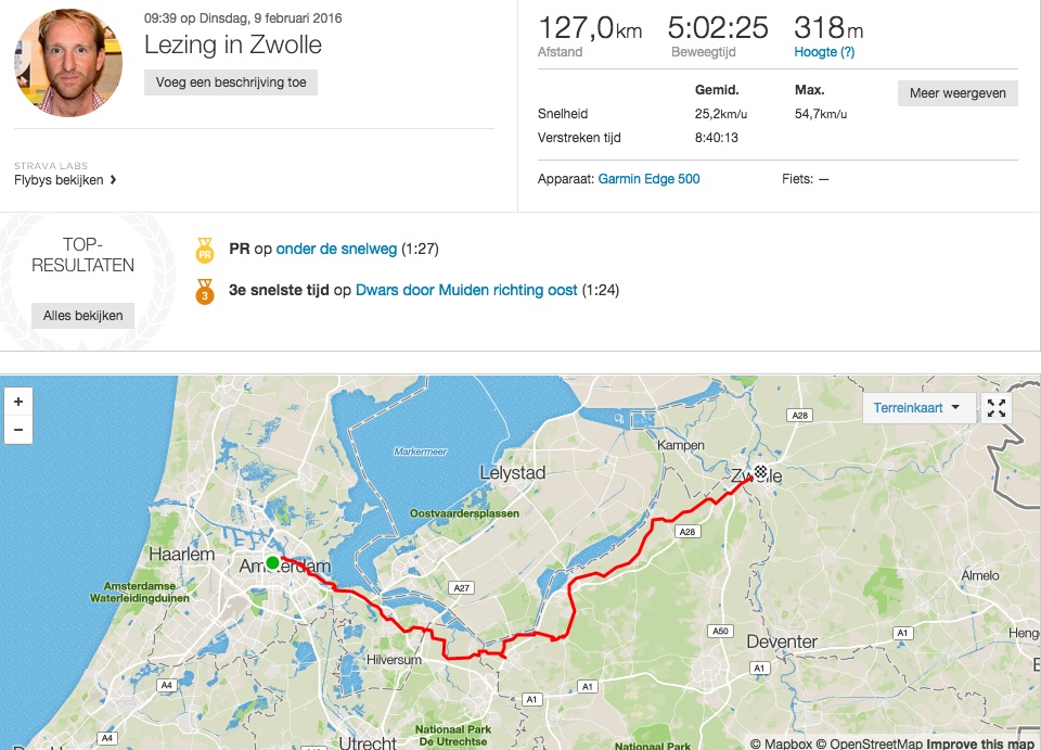 Strava Lezing Zwolle
